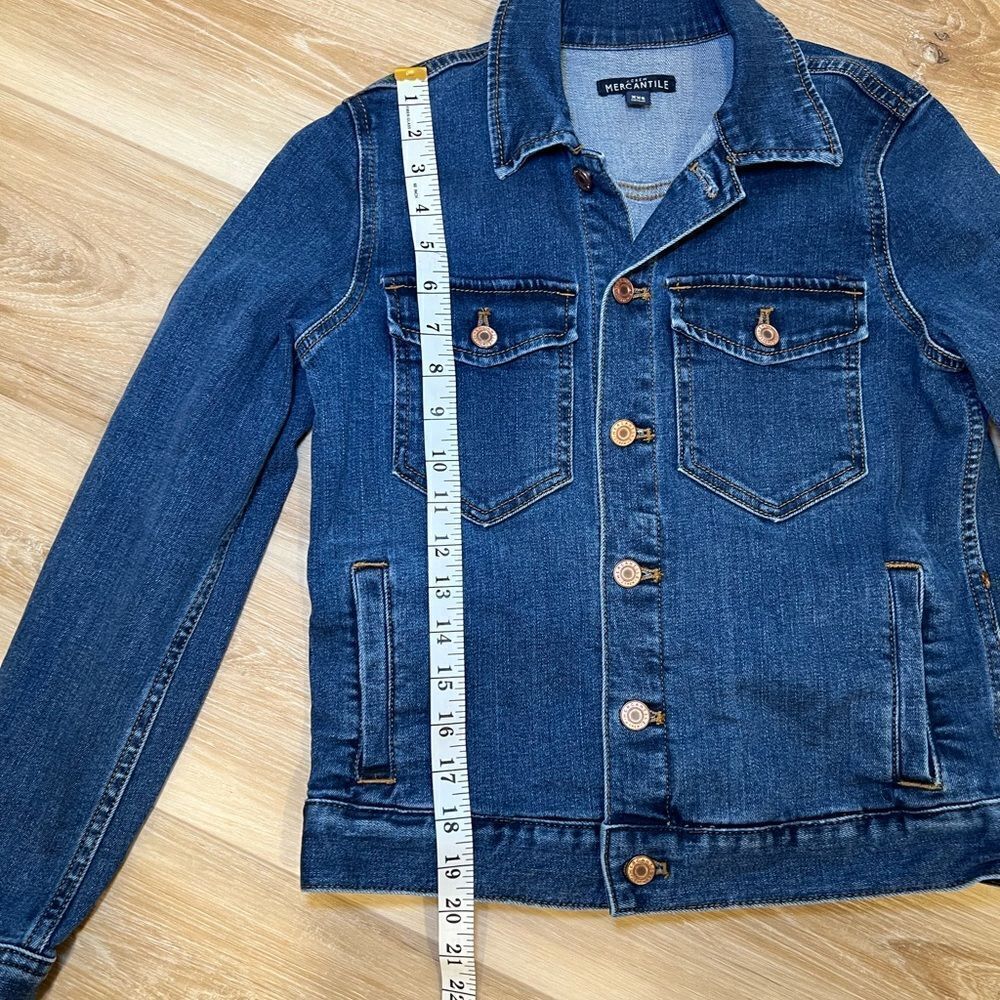 J. CREW MERCANTILE Denim Jacket Size XXS - Picture 4 of 6